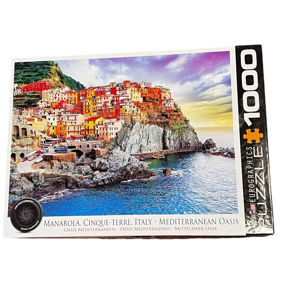 Eurographics 1000 piece jigsaw puzzle of Italian Cinque Terre 19 3/4” by 26 5/8”